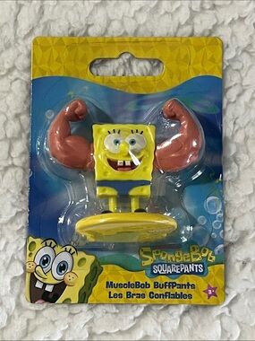 SpongeBob Squarepants Yellow SpongeBob with Pink Muscular Arms Figure